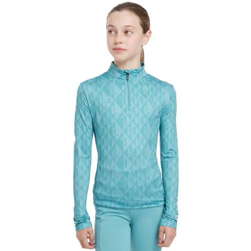 LeMieux Young Rider Clea Junior Long Sleeve Base Layer - Lagoon