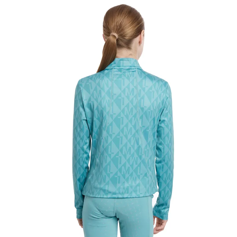 LeMieux Young Rider Clea Junior Long Sleeve Base Layer - Lagoon-2