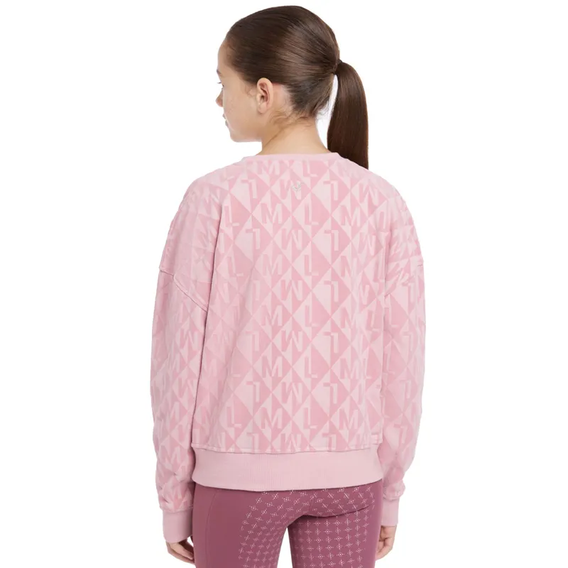 LeMieux Young Rider Clea Junior Crew Jumper - Blossom-4