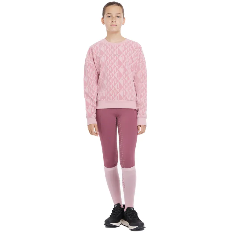 LeMieux Young Rider Clea Junior Crew Jumper - Blossom-2