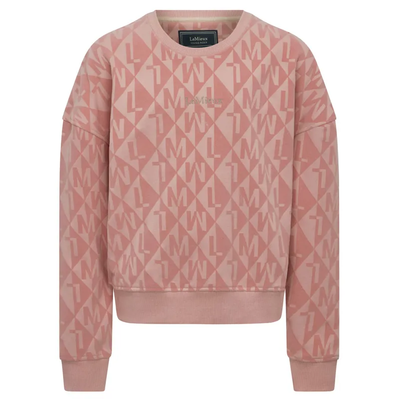 LeMieux Young Rider Clea Junior Crew Jumper - Blossom-1
