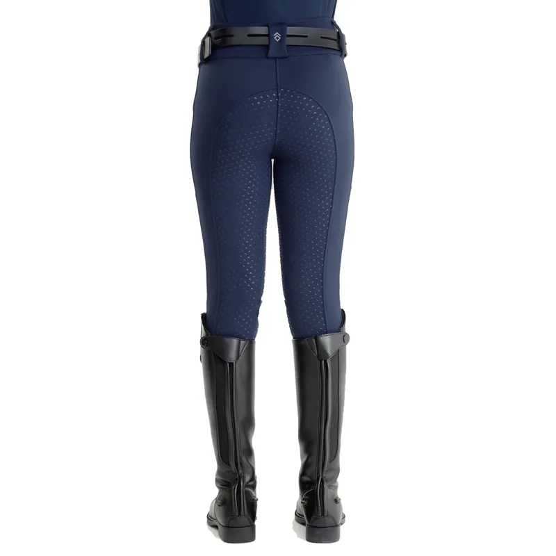 Aztec Diamond Young Rider Compression Full Grip Pull On Breeches - Navy-3
