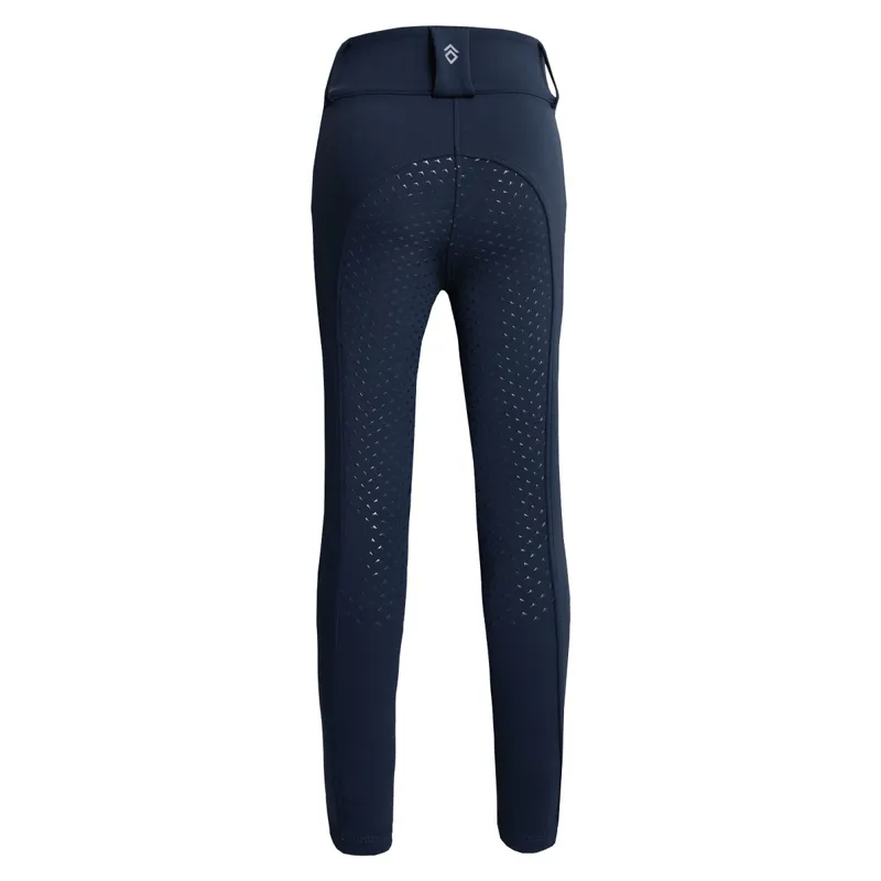 Aztec Diamond Young Rider Compression Full Grip Pull On Breeches - Navy-1