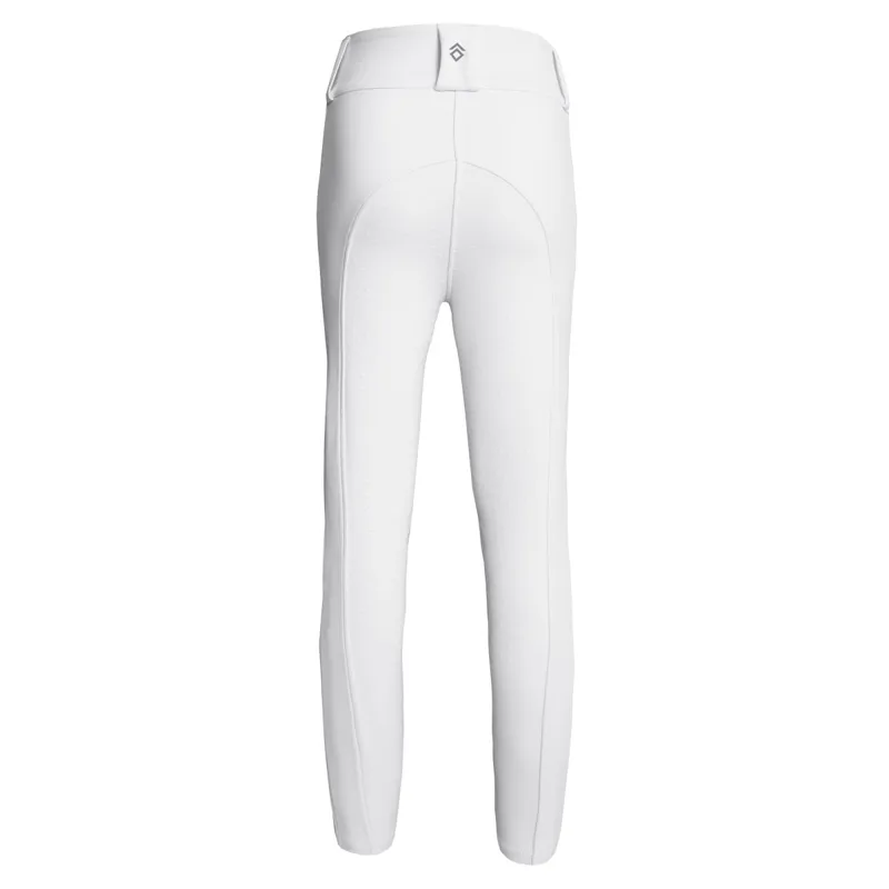Aztec Diamond Young Rider Compression Full Grip Breeches - White-1