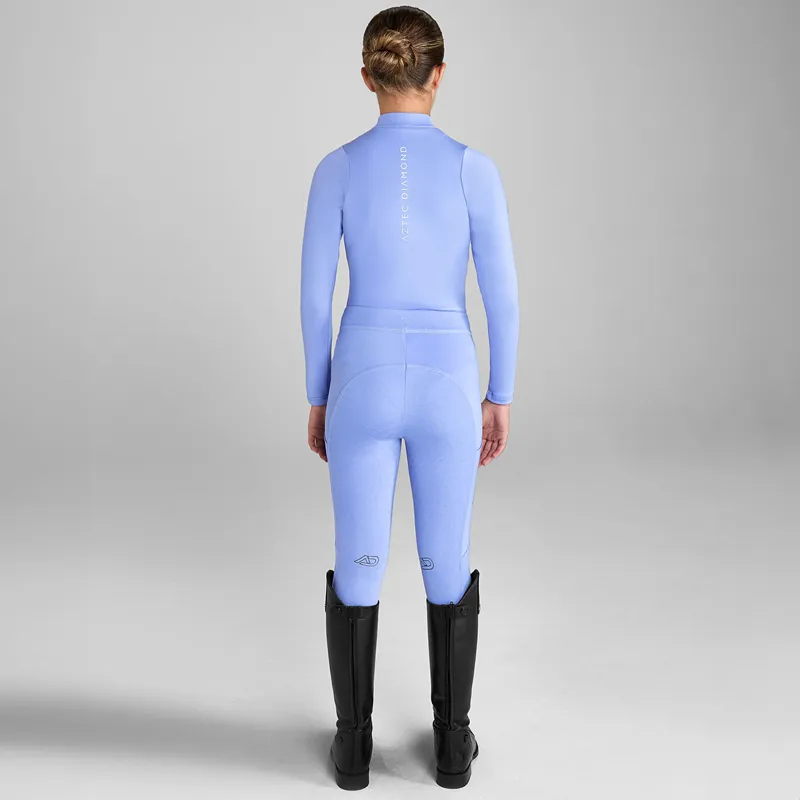 Aztec Diamond Young Rider Cosmic Long Sleeve Base Layer - Violet-3