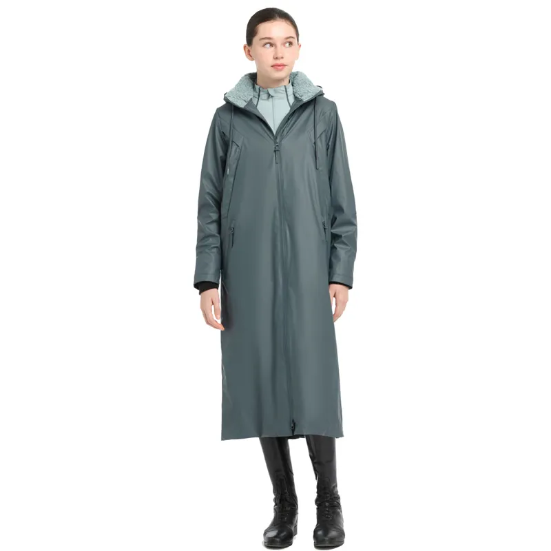 LeMieux Young Rider All Elements Waterproof Coat - Petrol-7