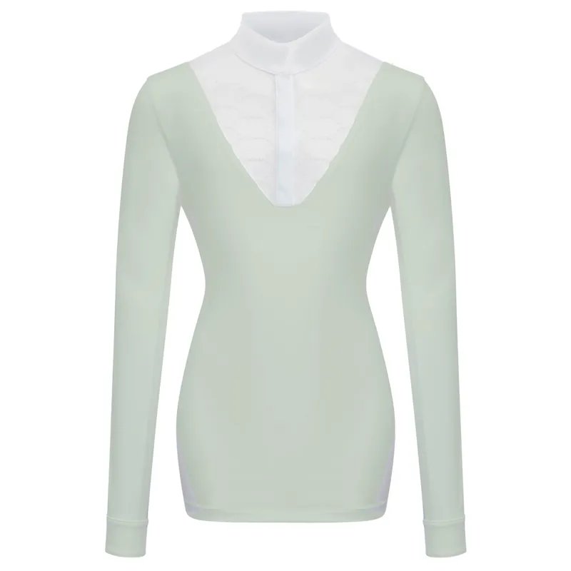 LeMieux Young Rider Eva Long Sleeve Competition Shirt - Pistachio-1