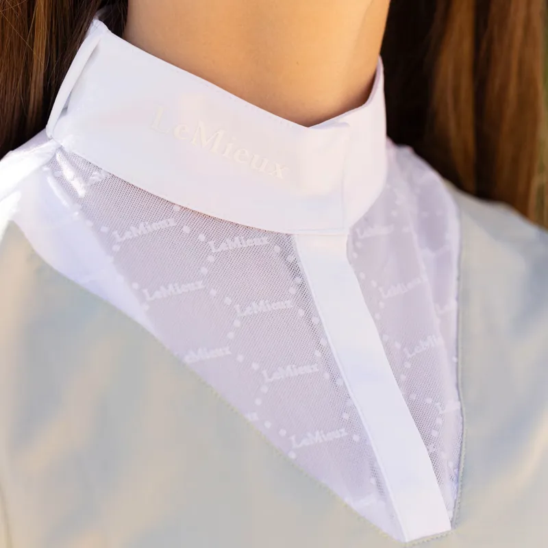 LeMieux Young Rider Eva Short Sleeve Competition Shirt - Pistachio-4