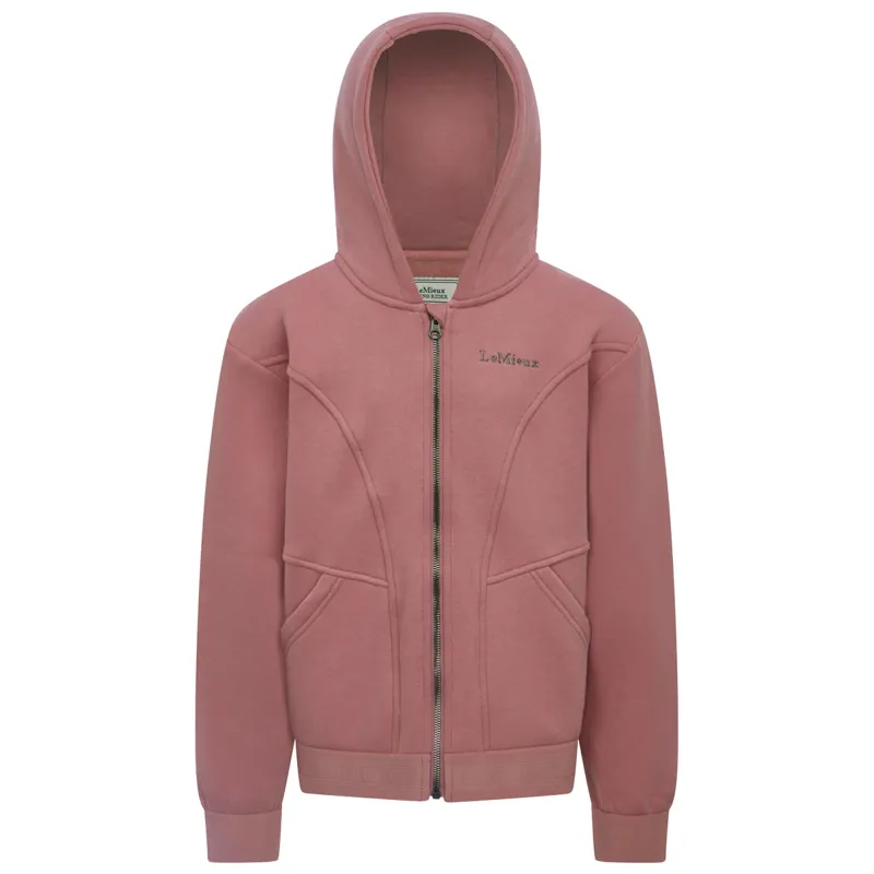 LeMieux Young Rider Hadley Junior Hoodie - Peony-3