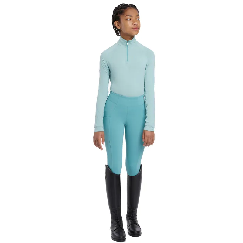 LeMieux Young Rider Hope Lightweight Base Layer - Aqua-4