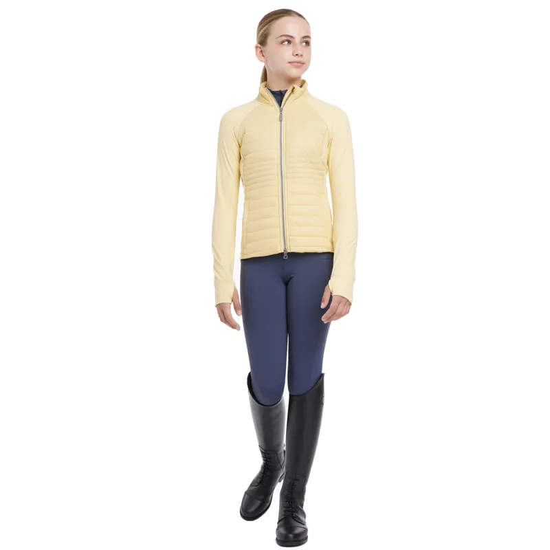 LeMieux Young Rider Josephine Junior Hybrid Quilted Jacket - Mimosa-2