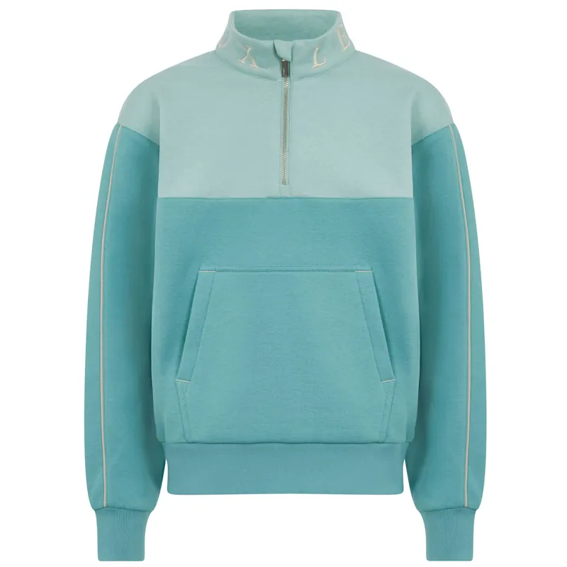 LeMieux Young Rider Kate Junior Quarter Zip Sweater - Lagoon-4