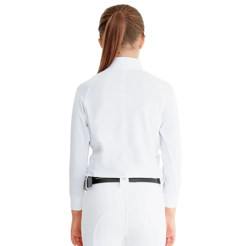 Aztec Diamond Young Rider Mesh Junior Show Shirt - White-2