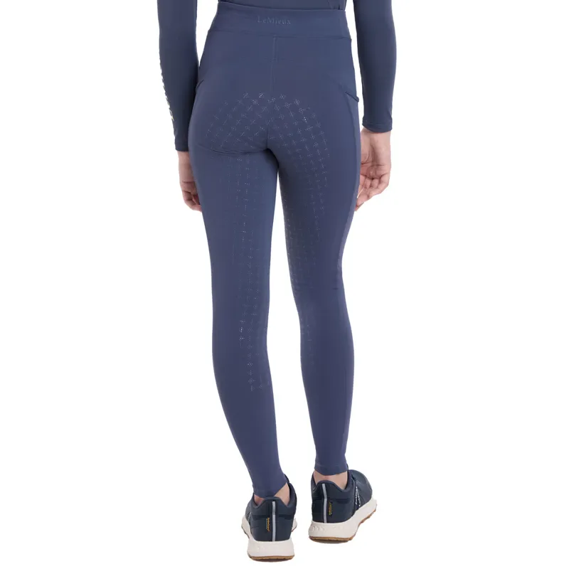 LeMieux Young Rider Orla Full Grip Junior Riding Tights - Dusk-4
