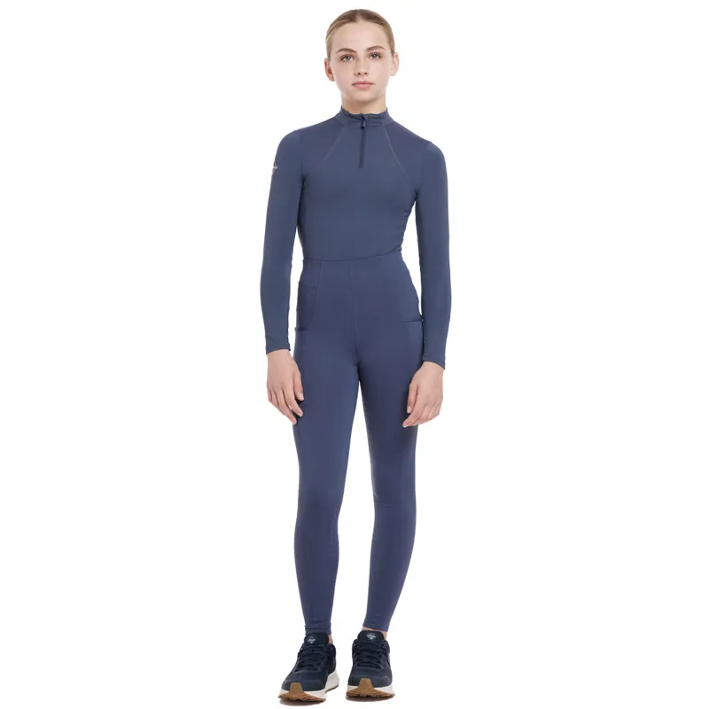 LeMieux Young Rider Orla Full Grip Junior Riding Tights - Dusk-2