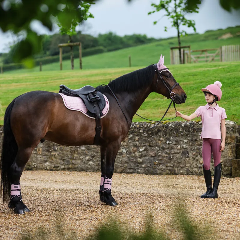 LeMieux Young Rider Orla Full Grip Junior Riding Tights - Rosewood-2