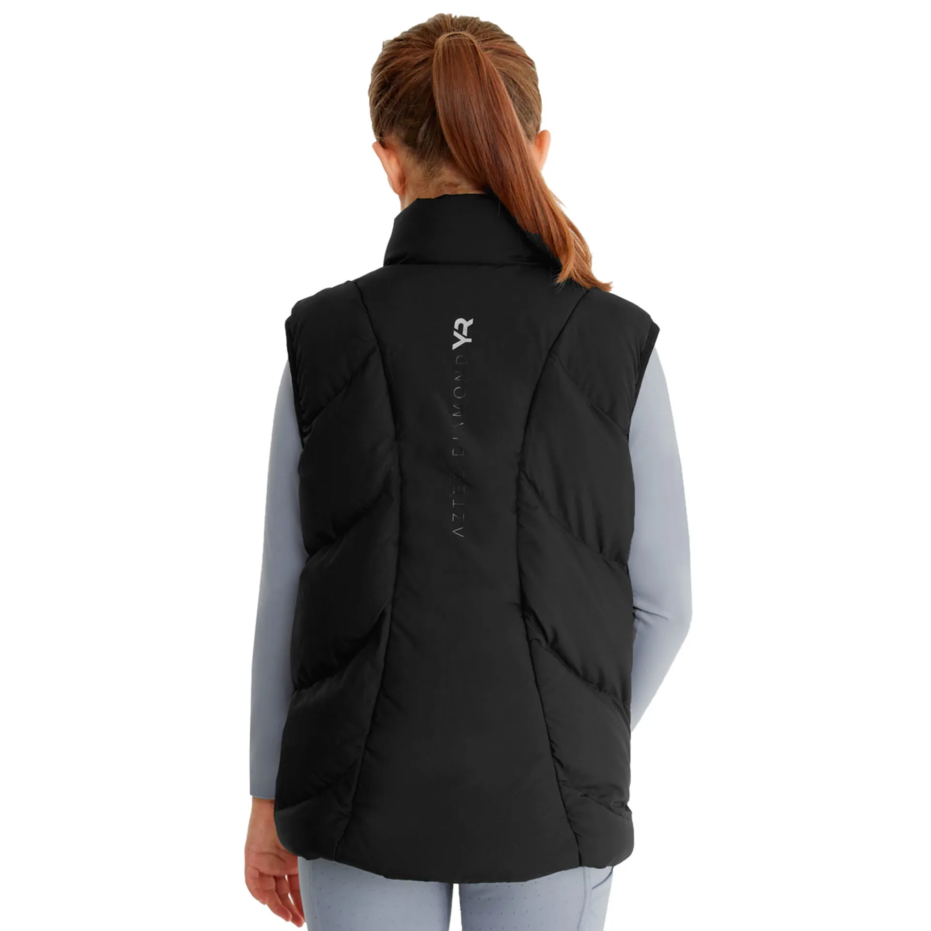 Aztec Diamond Young Rider Puffer Gilet - Black