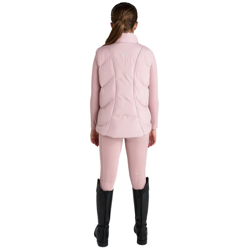 Aztec Diamond Young Rider Puffer Gilet - Pink-2