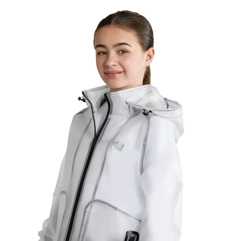 Aztec Diamond Young Rider Clear Rain Jacket - Clear-4