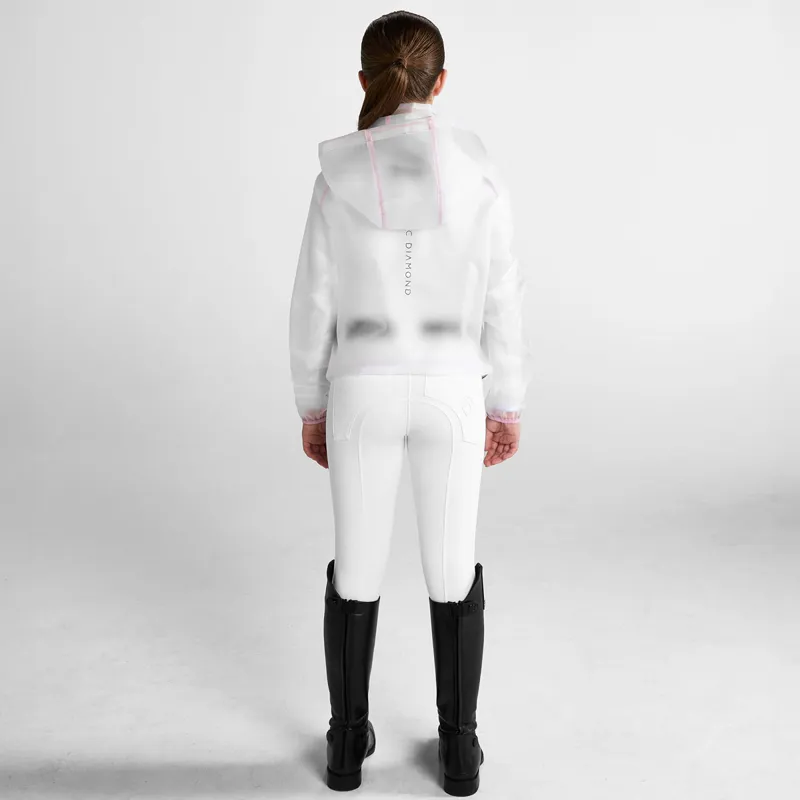 Aztec Diamond Young Rider Clear Rain Jacket - Pink-1