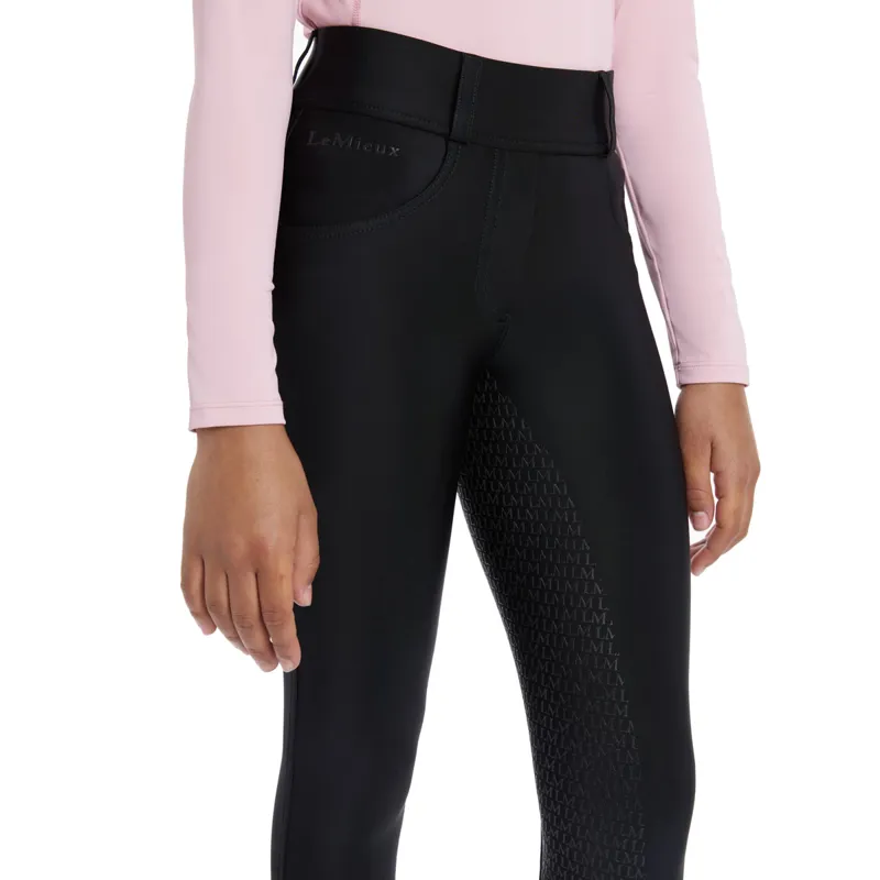 LeMieux Young Rider Remi Bregging Riding Tights - Black-2