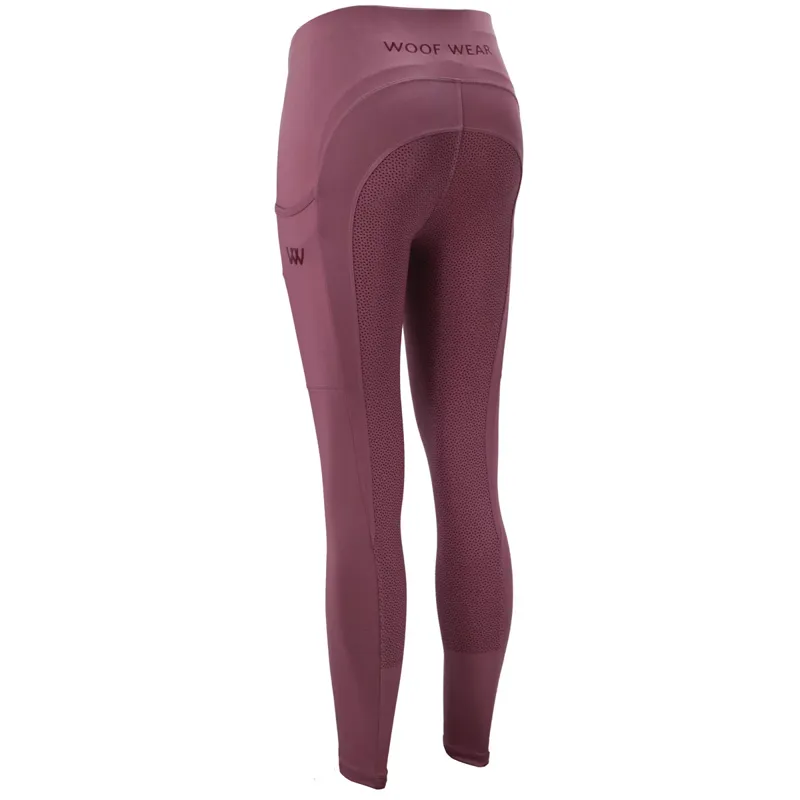 Woof Wear Young Rider Pro Riding Tights - Rose-2