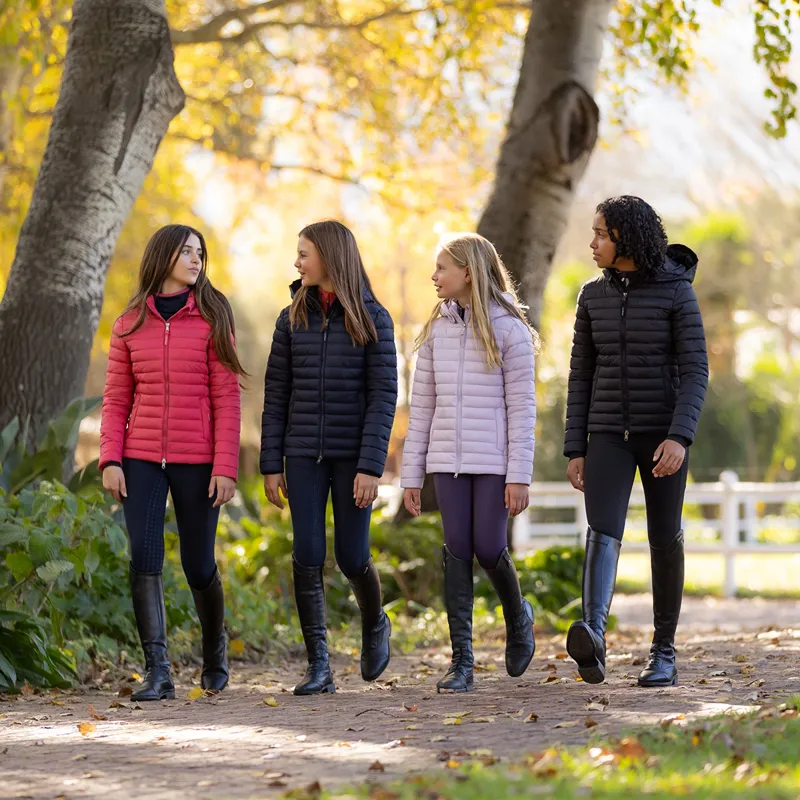 LeMieux Young Rider Ruby Junior Puffer Jacket - Cranberry-10