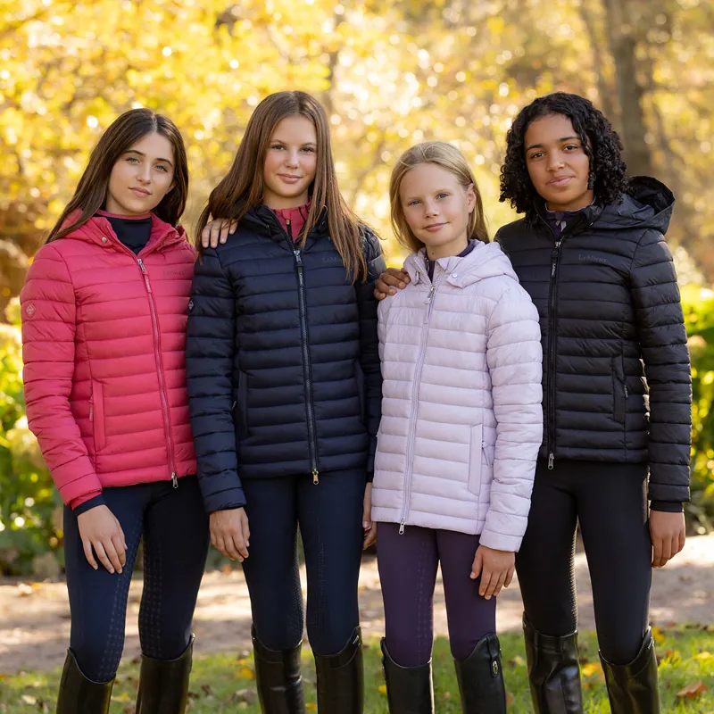 LeMieux Young Rider Ruby Junior Puffer Jacket - Cranberry-9