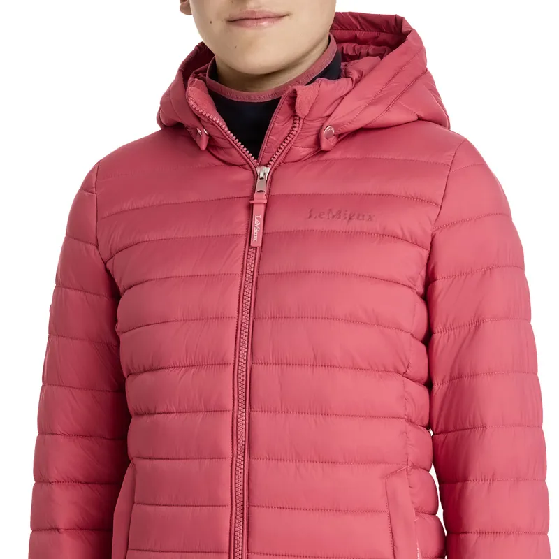 LeMieux Young Rider Ruby Junior Puffer Jacket - Cranberry-7