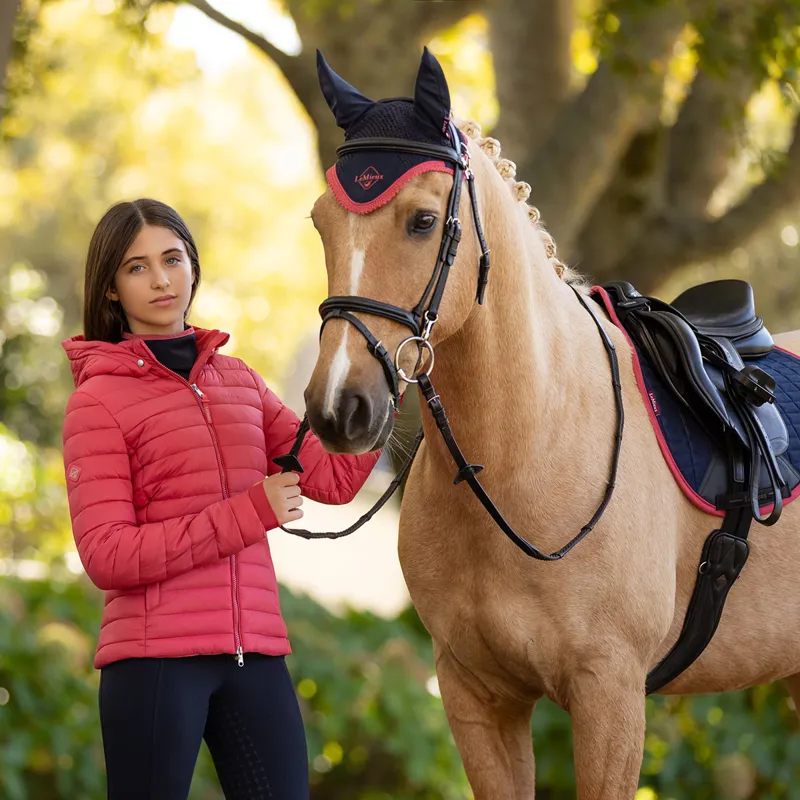 LeMieux Young Rider Ruby Junior Puffer Jacket - Cranberry-4