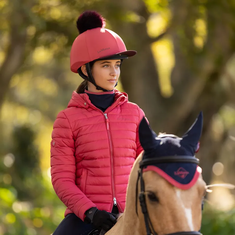 LeMieux Young Rider Ruby Junior Puffer Jacket - Cranberry-3