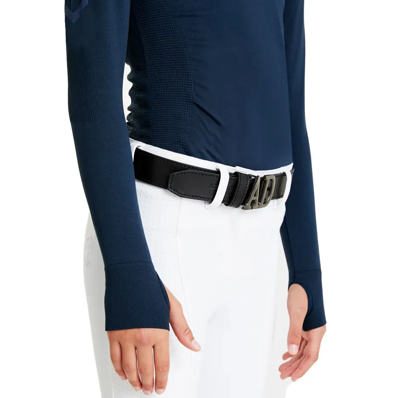 Aztec Diamond Young Rider Show Sweater - Navy-5