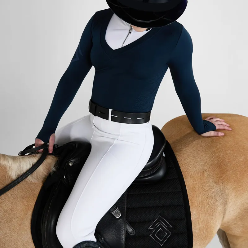 Aztec Diamond Young Rider Show Sweater - Navy-3