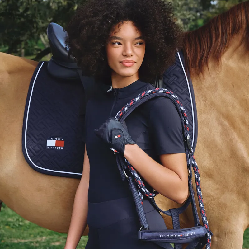 Tommy Hilfiger Yale Headcollar and Lead Rope Set - Desert Sky-4