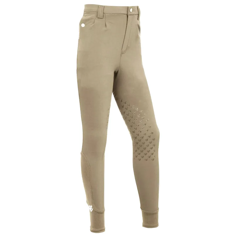 LeMieux Young Rider Knee Grip Boys Competition Breeches - Beige