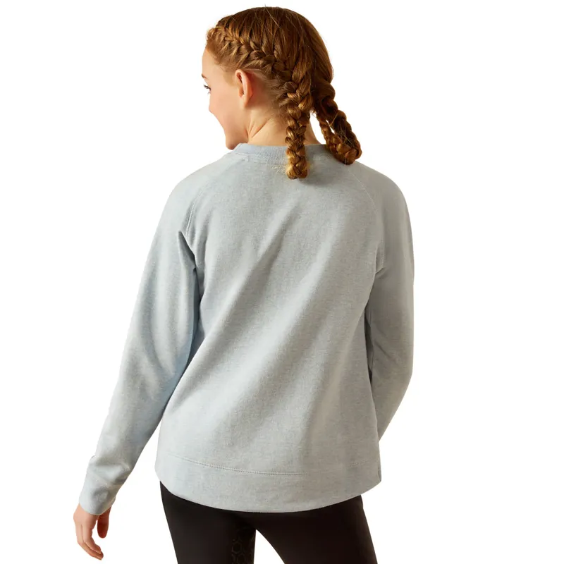 Ariat Youth Benicia Junior Girls Sweatshirt - Cerulean Blue-1