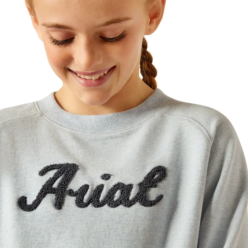 Ariat Youth Benicia Junior Girls Sweatshirt - Cerulean Blue-2