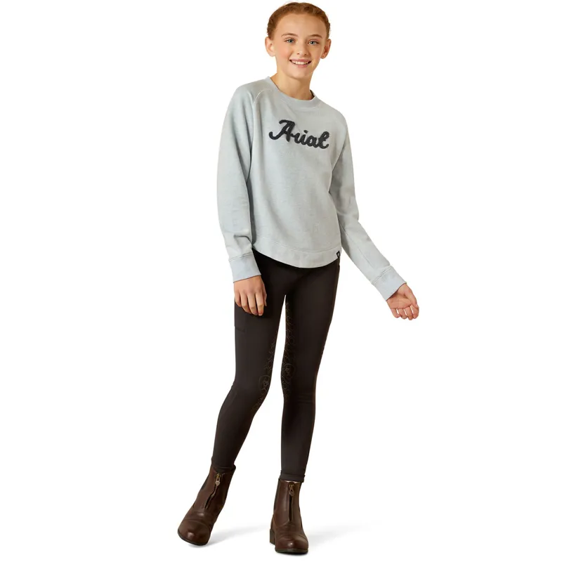 Ariat Youth Benicia Junior Girls Sweatshirt - Cerulean Blue-3