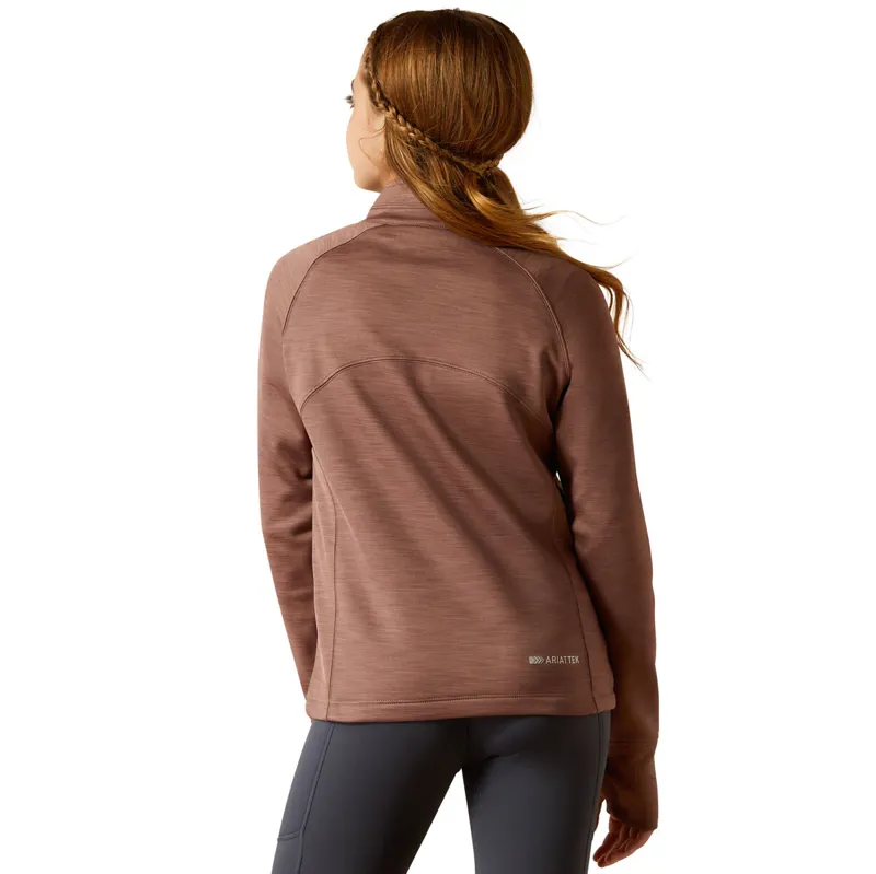 Ariat Tek Team 1/2 Zip Junior Top - Twilight Mauve-2