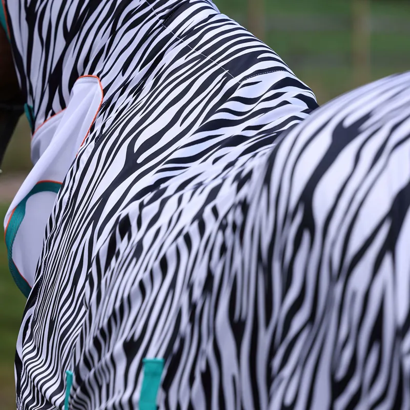 Shires Tempest Original ZEB-TEK Combo Neck Fly Rug - Zebra-6