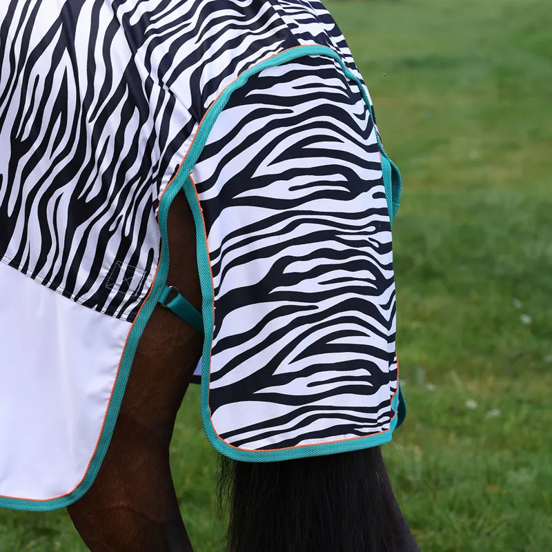 Shires Tempest Original ZEB-TEK Combo Neck Fly Rug - Zebra-5