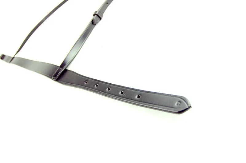 Dever Ascot Plain Cavesson Noseband - Black-3