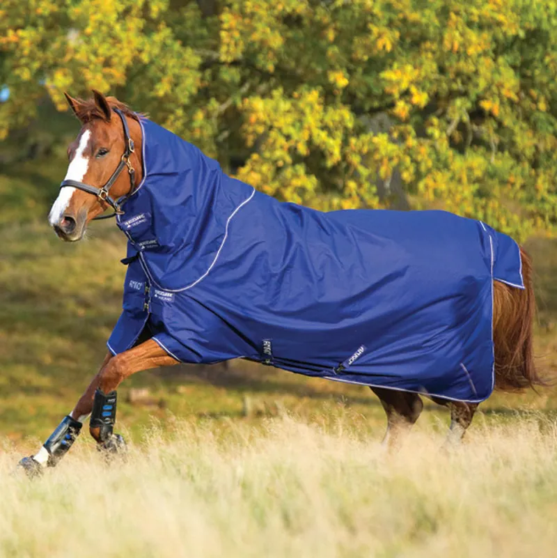 Amigo Hero 900 Plus Lite 0g Turnout Rug - Atlantic Blue/Ivory - 5ft6