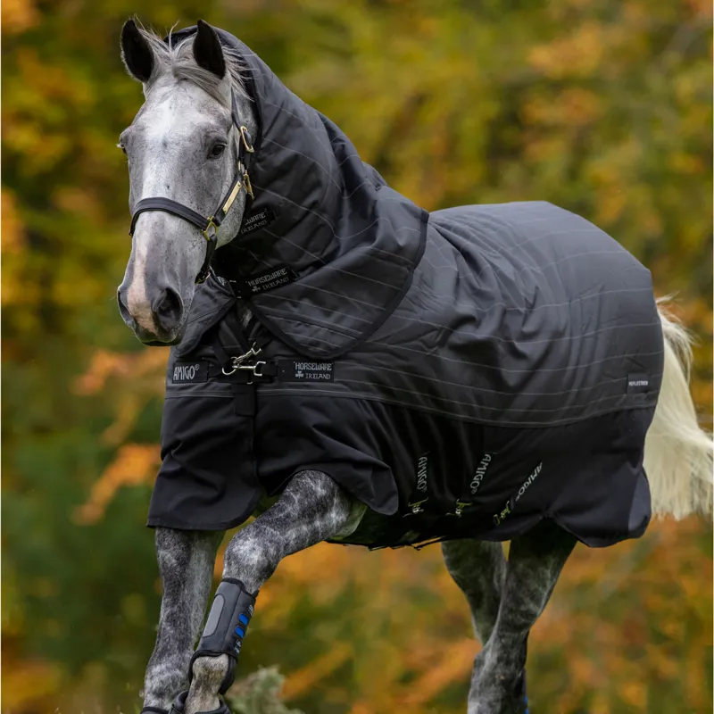 Amigo Bravo 12 Reflectech Plus 250g Turnout Rug - Black/Reflective