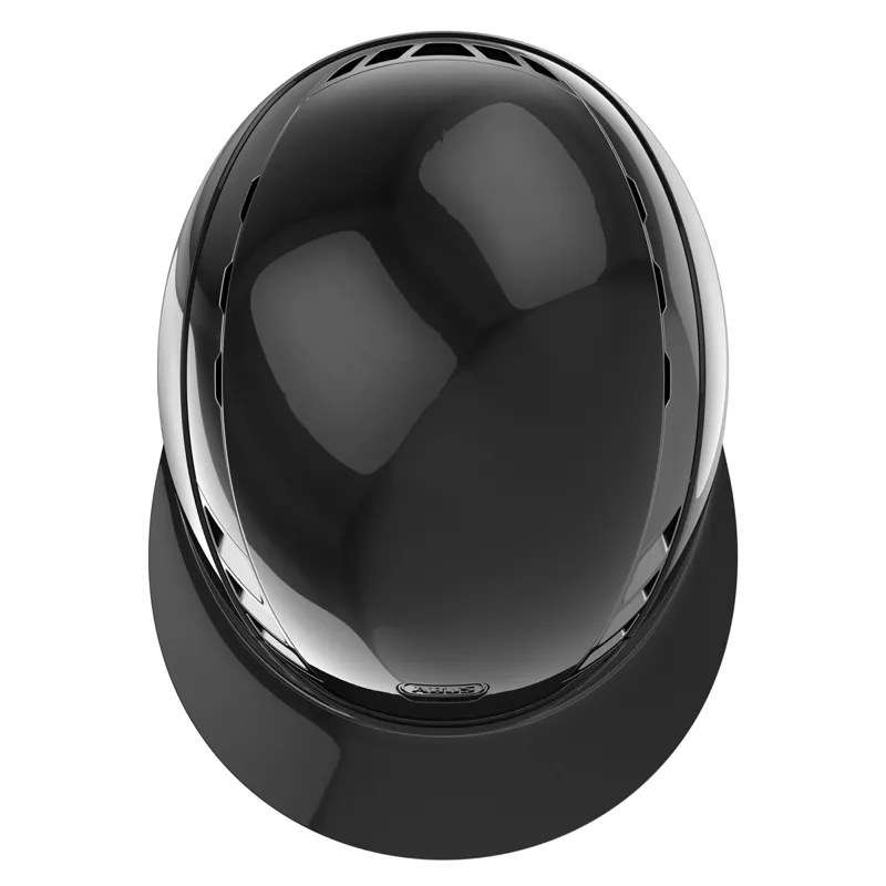 Abus x Pikeur AirLuxe Chrome Lady Visor Riding Hat - Shiny Black-3