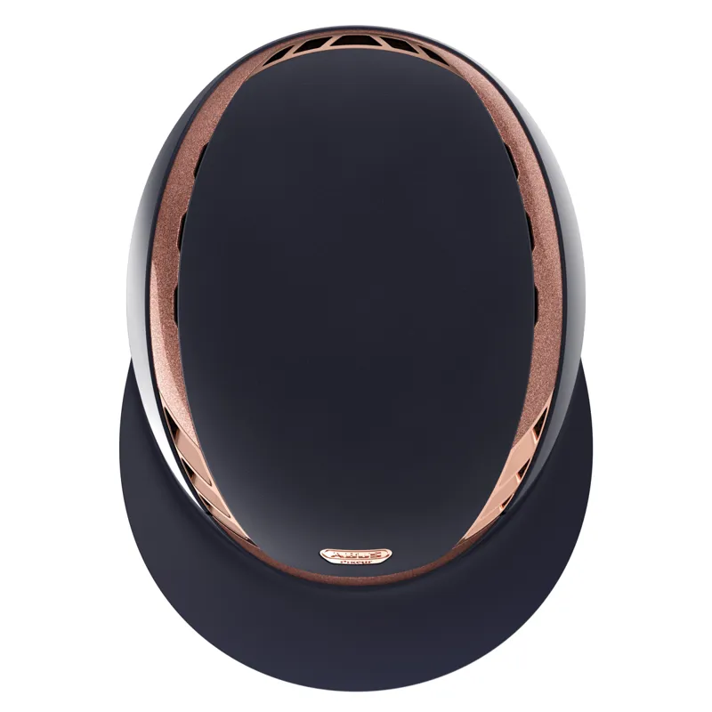 Abus x Pikeur AirLuxe Supreme Lady Visor Hat - Midnight Blue/Rose-3