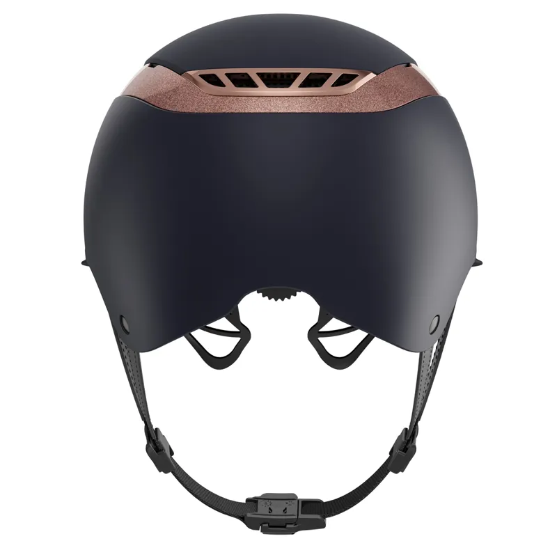 Abus x Pikeur AirLuxe Supreme Lady Visor Hat - Midnight Blue/Rose-4