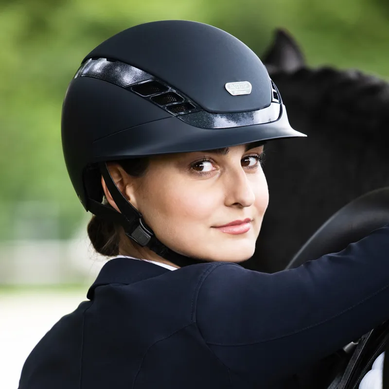 Abus x Pikeur AirLuxe Supreme Riding Hat - Black-5