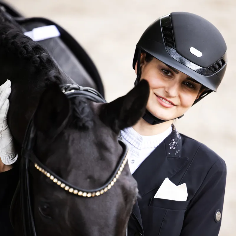 Abus x Pikeur AirLuxe Supreme Riding Hat - Black-6