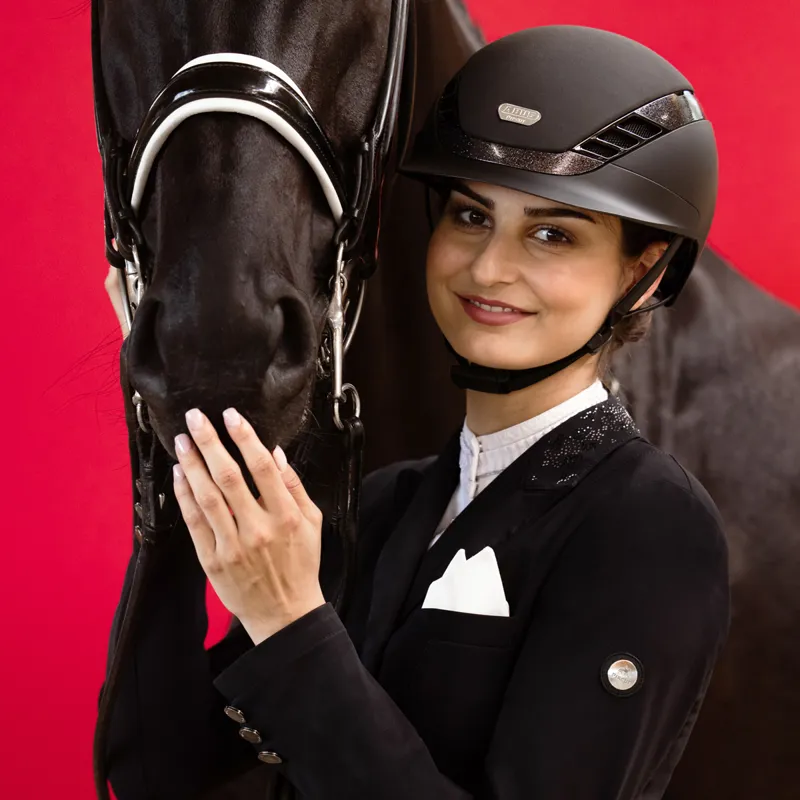 Abus x Pikeur AirLuxe Supreme Riding Hat - Black-7